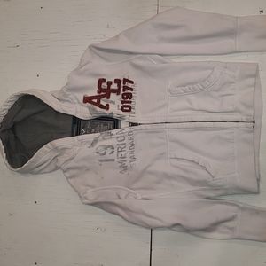 White American Eagle Zip-up Hoodie